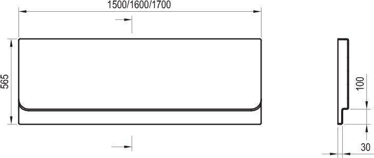 Panneau frontal Chrome A 160