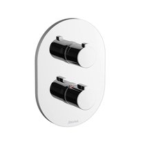 Mitigeur thermostatique encastré Chrome, pour douche, sans inverseur