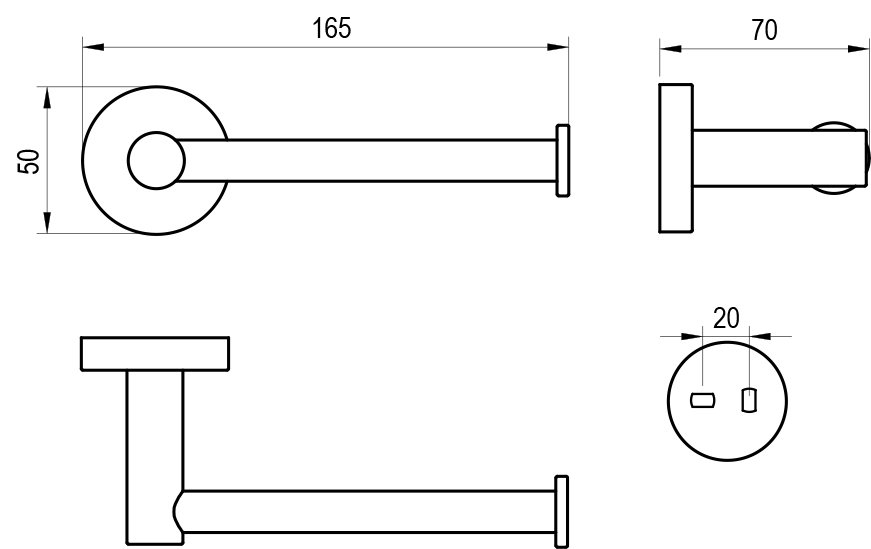 Dérouleur de papier WC Kona KN 400