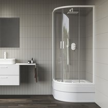 Cabine de douche en quart de cercle, rabaissée Blix II NBLCP4 Sabina