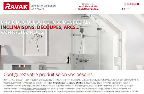  Configurateur la solution sur mesure RAVAK