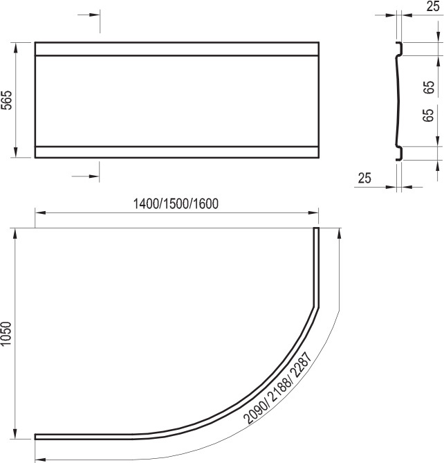 Panneau frontal A Rosa 140
