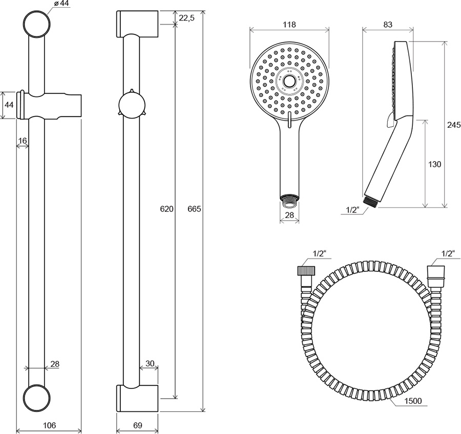 Set de douche 922.00