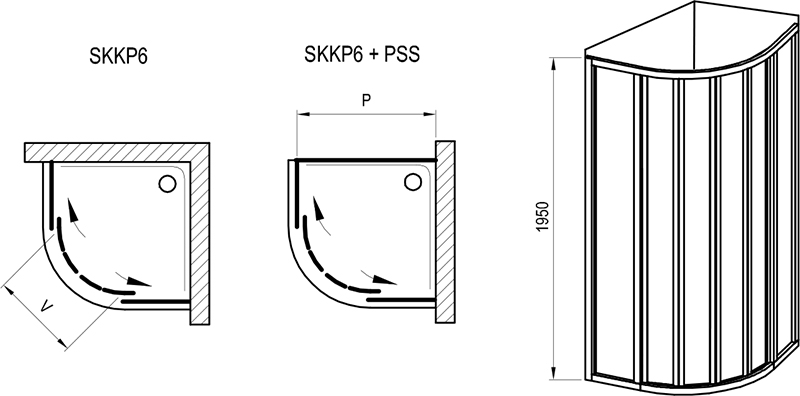 Cabine de douche Supernova SKKP6