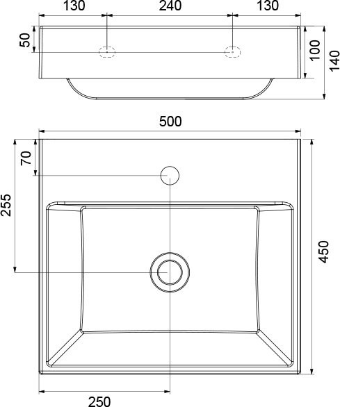 Lavabo Natural 500